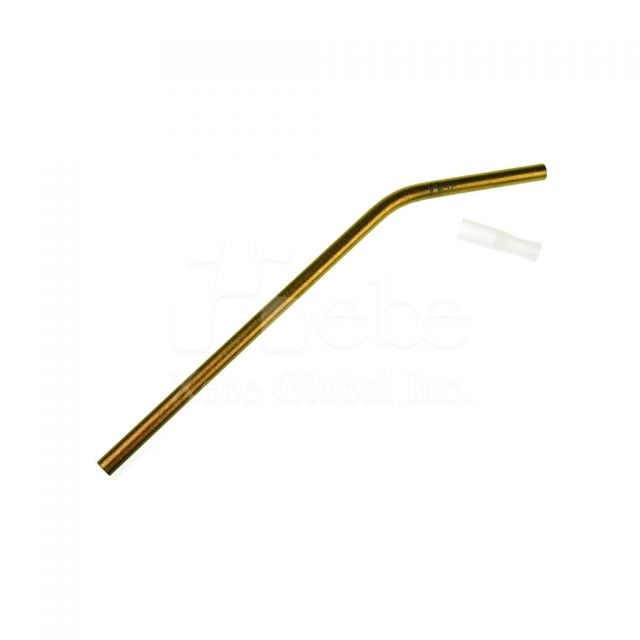 Golden titanium straw titanium straw customize