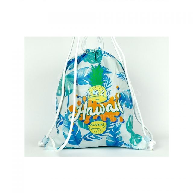 Tropical style drawstring bag drawstring bag maker 
