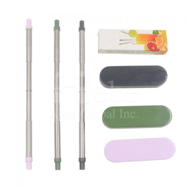 Removable stainless steel straw custom reusable straw