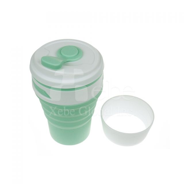 Custom silicone Foldable portable cup Custom silicone collapsible cup