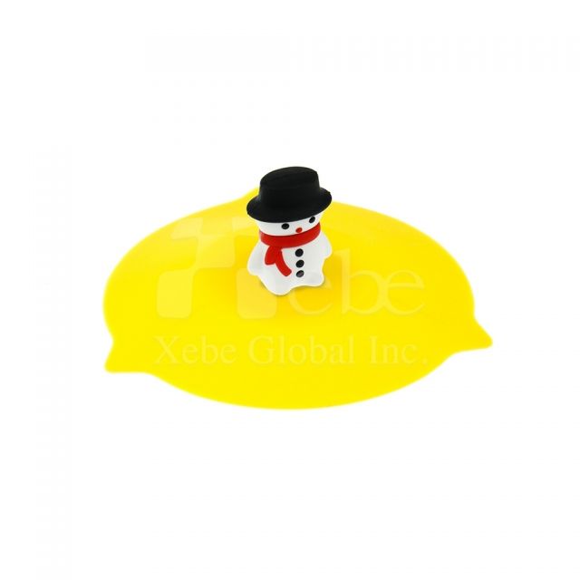 Snowman silicone lids for coffee cups Coworker christmas gift ideas 