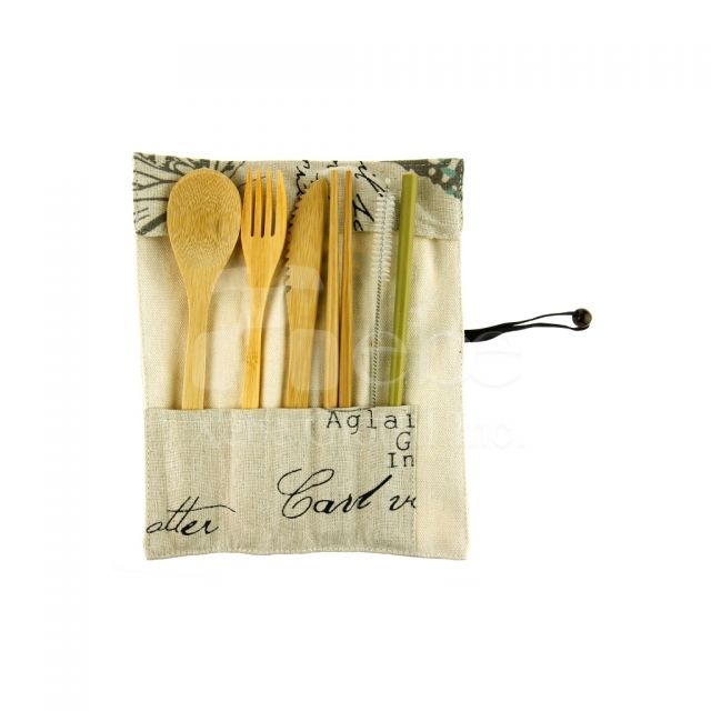 Bamboo eco-friendly flatware Bamboo Custom eco-friendly flatware six set 