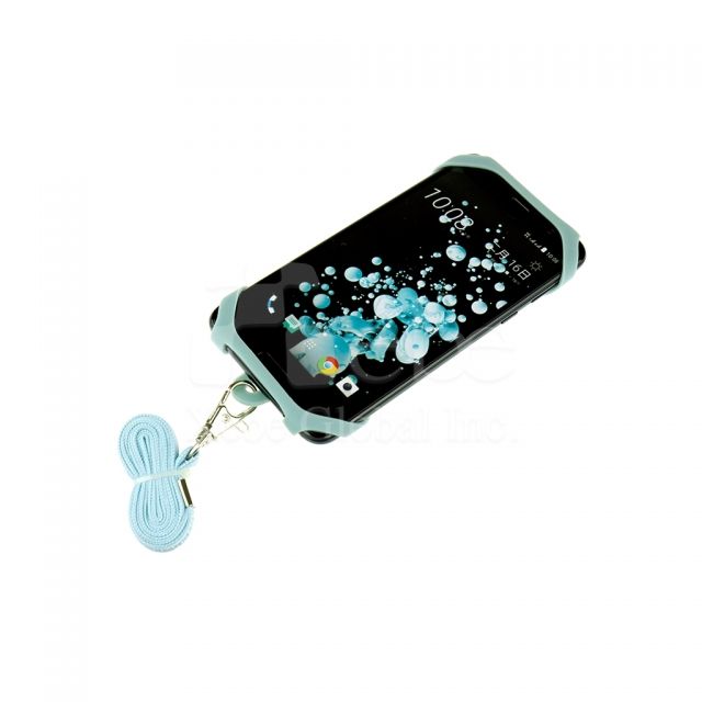 Custom silicone phone lanyard strap Silicone neck lanyard phone holder 