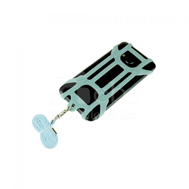 Custom silicone phone lanyard strap Silicone neck lanyard phone holder 