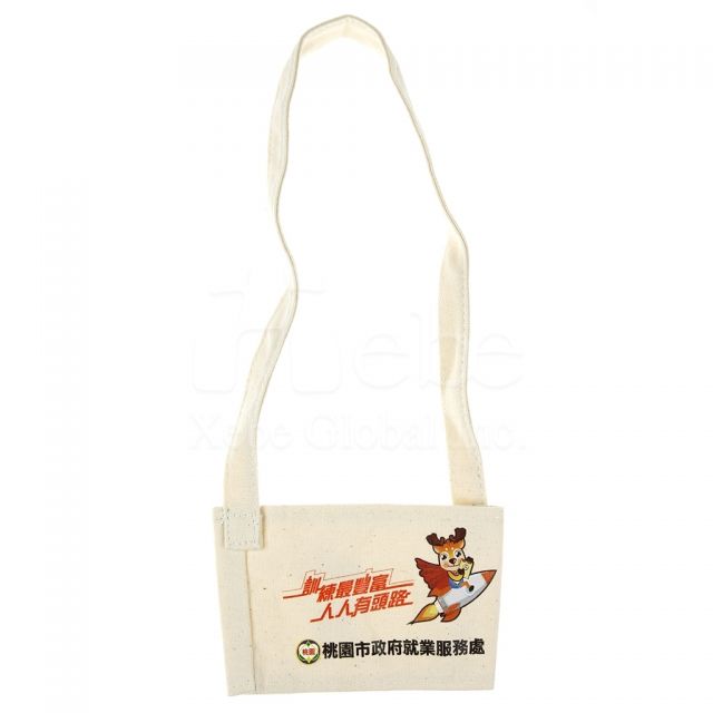 Custom cup sleeve bag maker Custom colorful canvas cup sleeve bag 