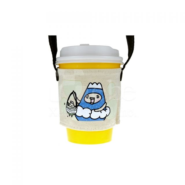 Shizuoka brothers Cup Sleeve Bag Custom printing canvas cup sleeve