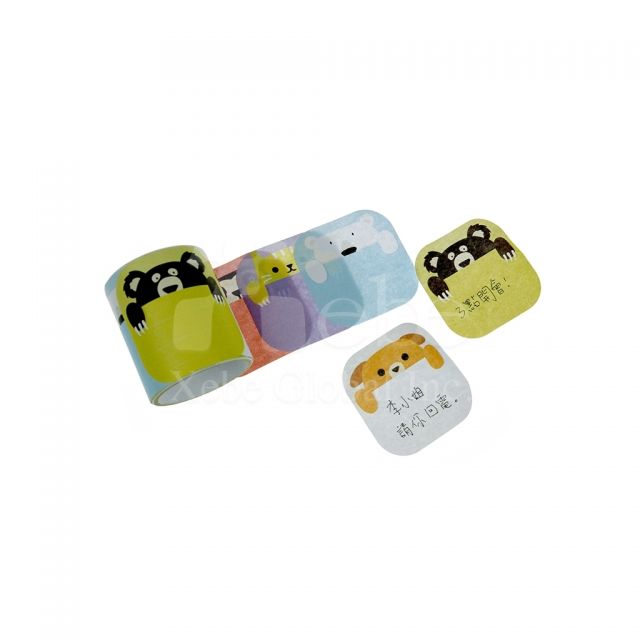 Custom cropped type memo sticky Custom sticky roll memo