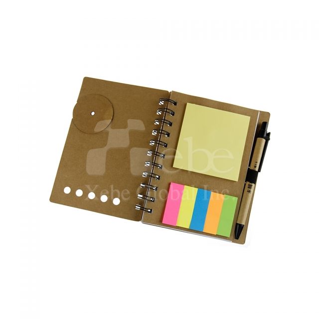 Custom notebook with sticky notes Custom sticky notes gift set