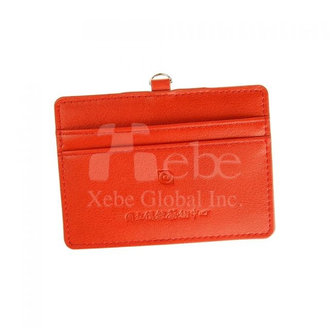 Custom leather card holder