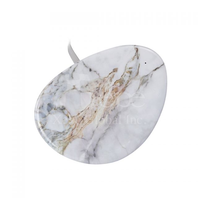 Custom marble wireless charger Custom qi wireless charging pad 