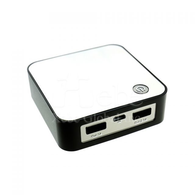 Mirror surface custom portable charger