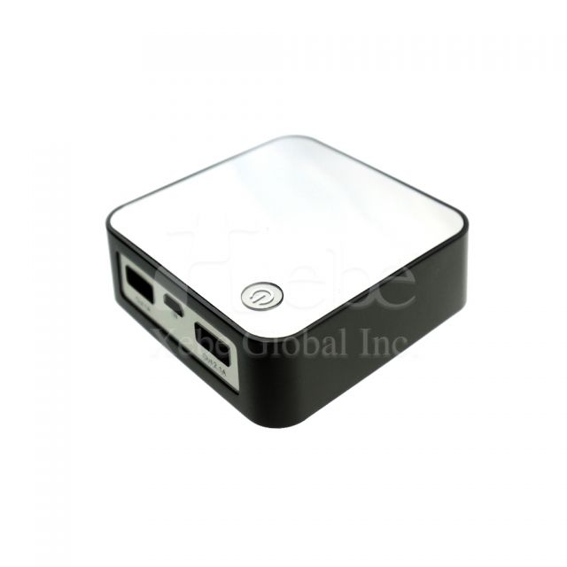 Mirror surface custom portable charger