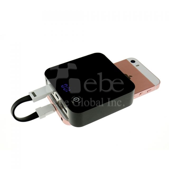 Square custom portable charger maker