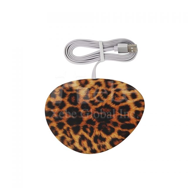 Leopard cover custom wireless charger Wireless charging pad vendor 