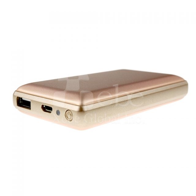 Custom metal surface portable charger