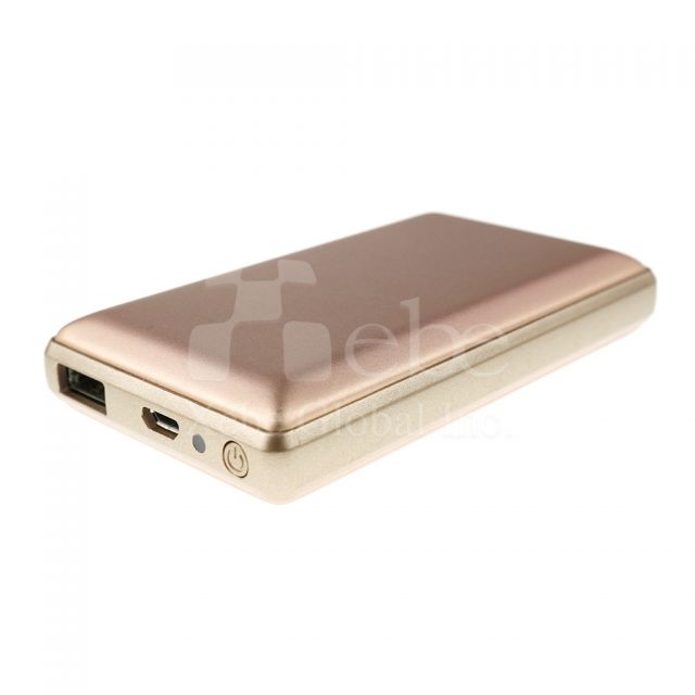 Custom metal surface portable charger