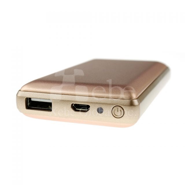 Custom metal surface portable charger