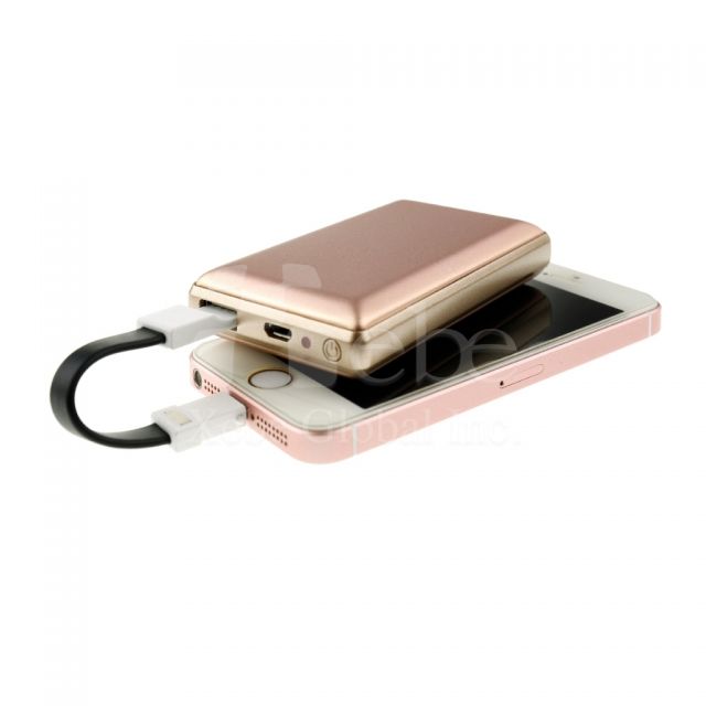 Custom metal surface portable charger
