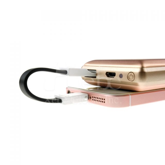 Custom metal surface portable charger