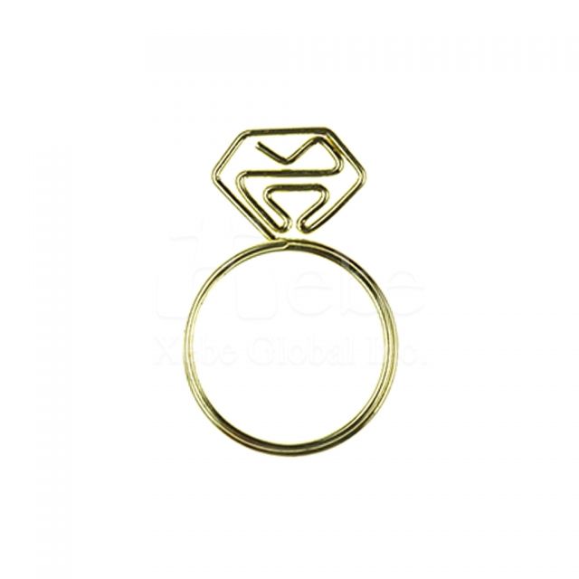 Diamond ring custom paperclip