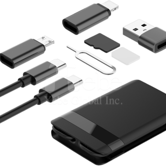 Custom traveling charging cable case All in one Charging USB cable set