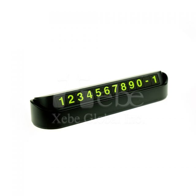 Hideable custom car temporary parking card Hideable car phone number card 