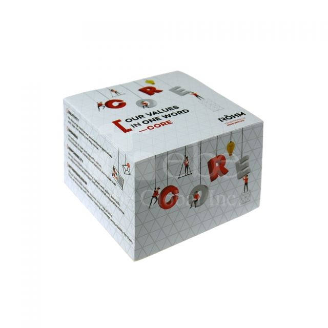 Custom memo cube 