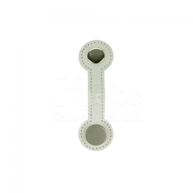Leather ear phone cable winder 