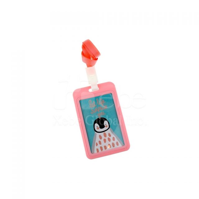 Custom pink cute card holder