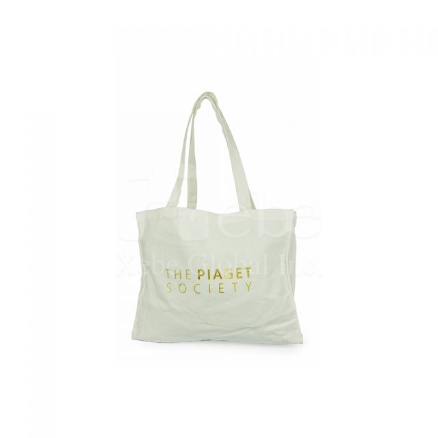 Custom hot foil stamping canvas bag 