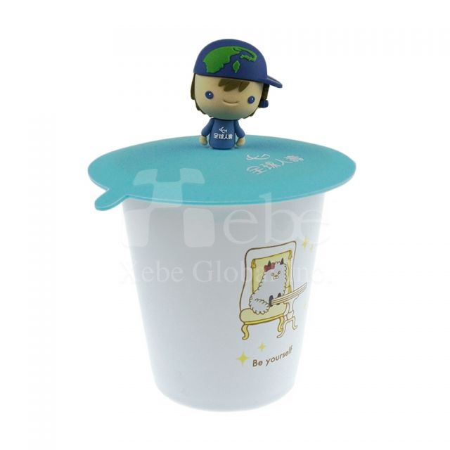 Cute figure custom cup cover