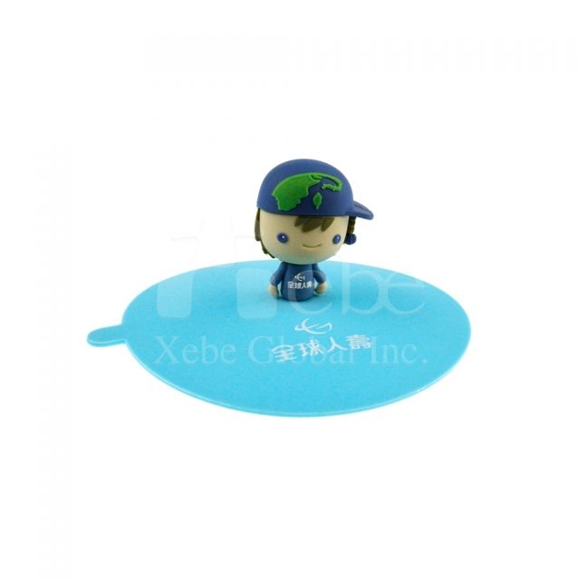 Cute figure custom cup cover
