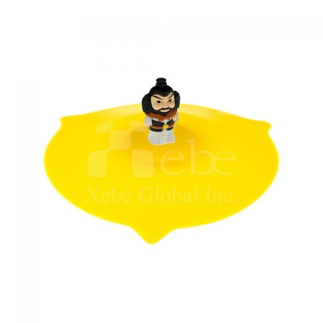 Three kingdoms silicone cup cover 