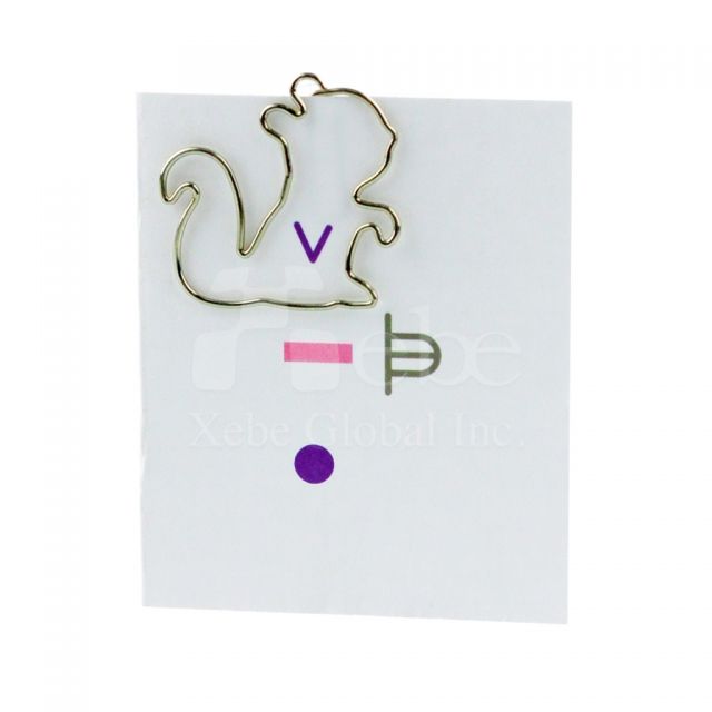 Squirrel metal paperclip 