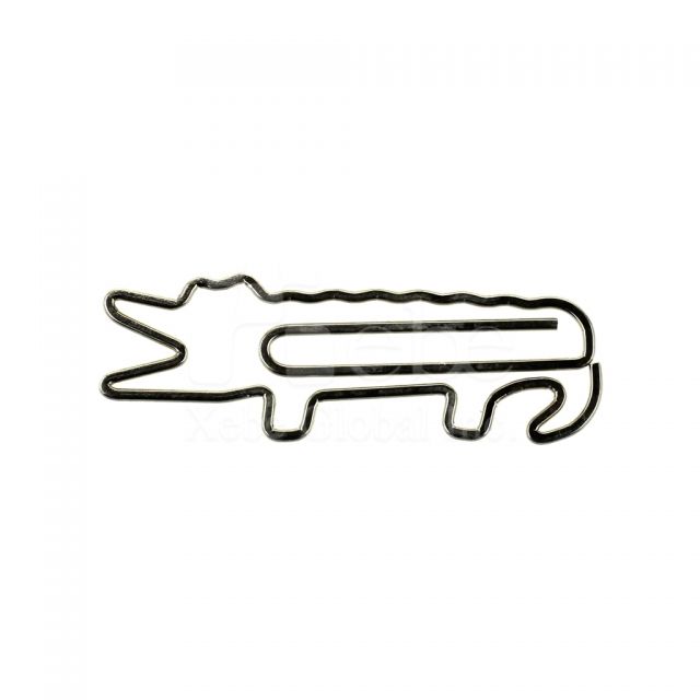 Crocodile metal paperclip