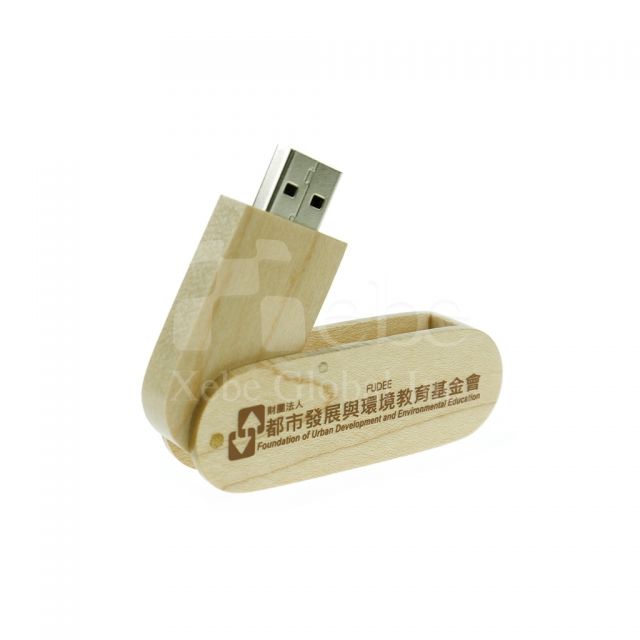 Wooden with LOGO USB drive