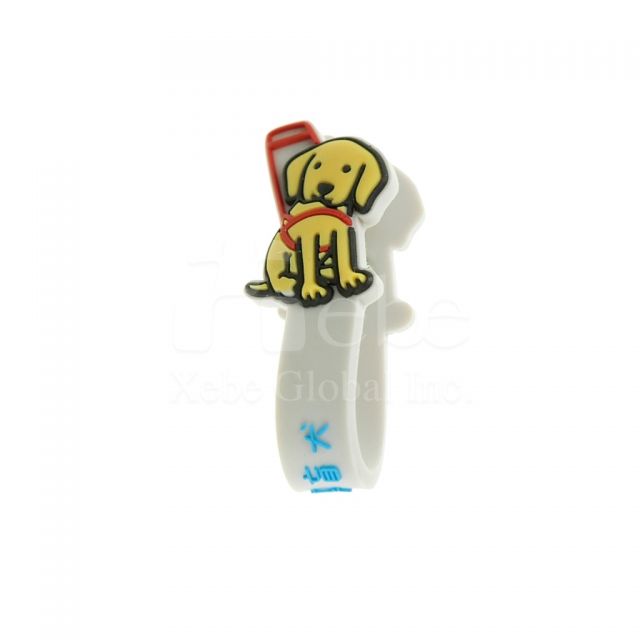Custom dog shape cable winder 