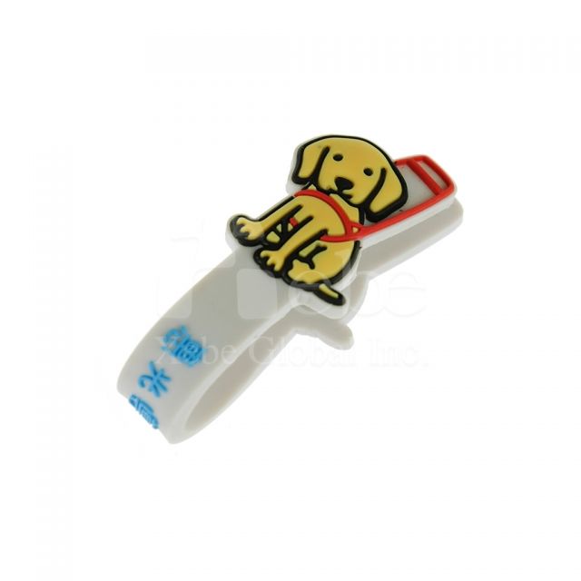 Custom dog shape cable winder 