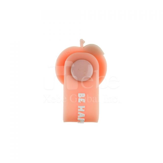 Cute peach earphone wrap 