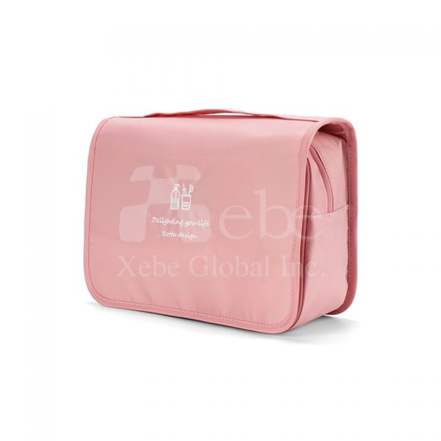 Custom hanging travel toiletry bag