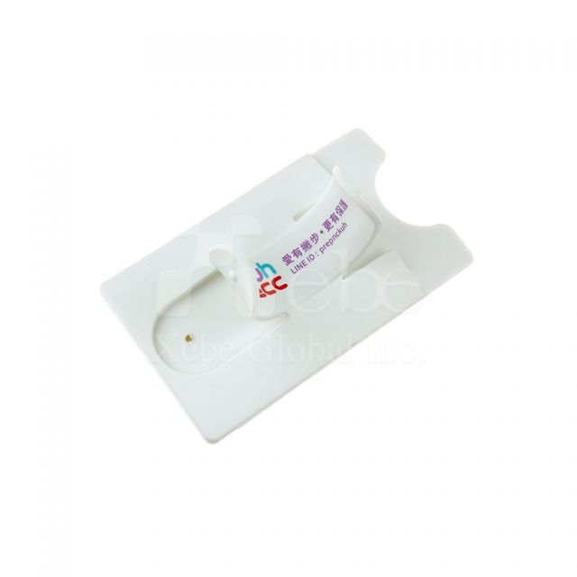 Custom 3-1 card holder pasted on phone