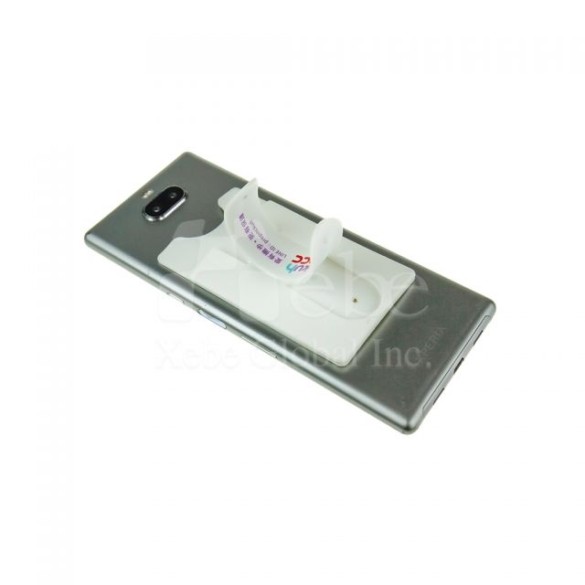 Custom 3-1 card holder pasted on phone