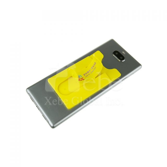 Custom multifunctional card holder pasted on phone 