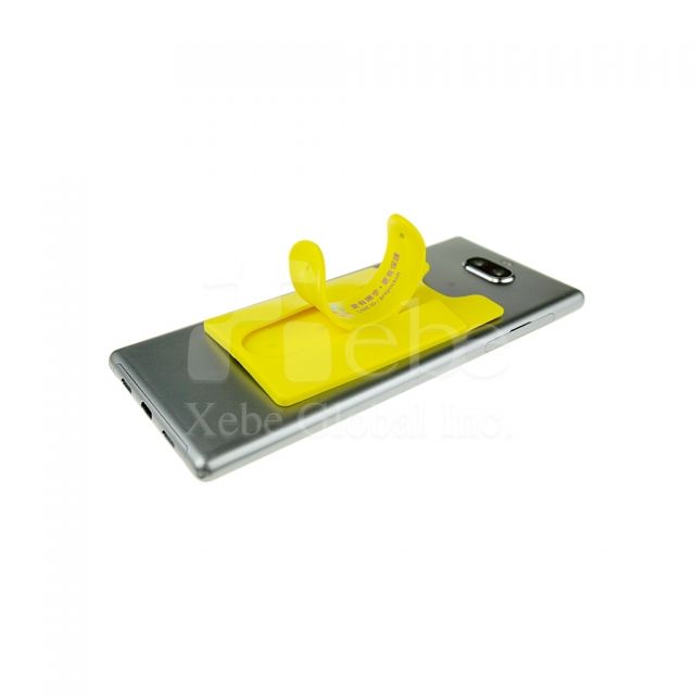 Custom multifunctional card holder pasted on phone 