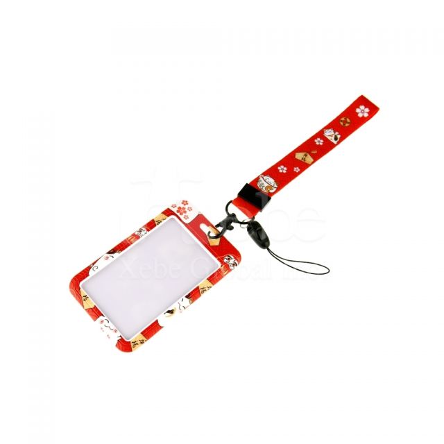 Custom straight id card holder 
