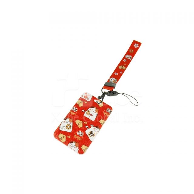 Custom straight id card holder 
