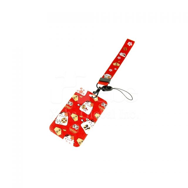 Custom straight id card holder 