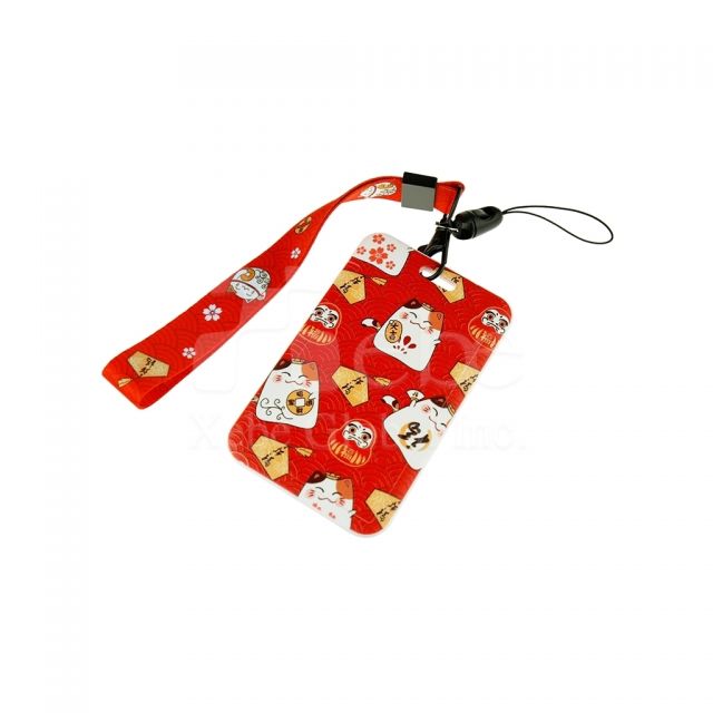 Custom straight id card holder 