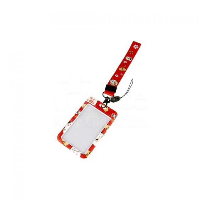 Custom straight id card holder 