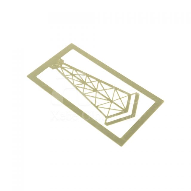 Custom metal paperclip bookmark 